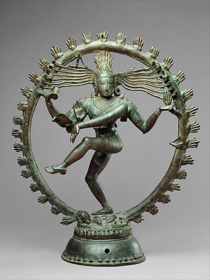 Bronze sculpture of Shiva as Nataraja dancing within a ring