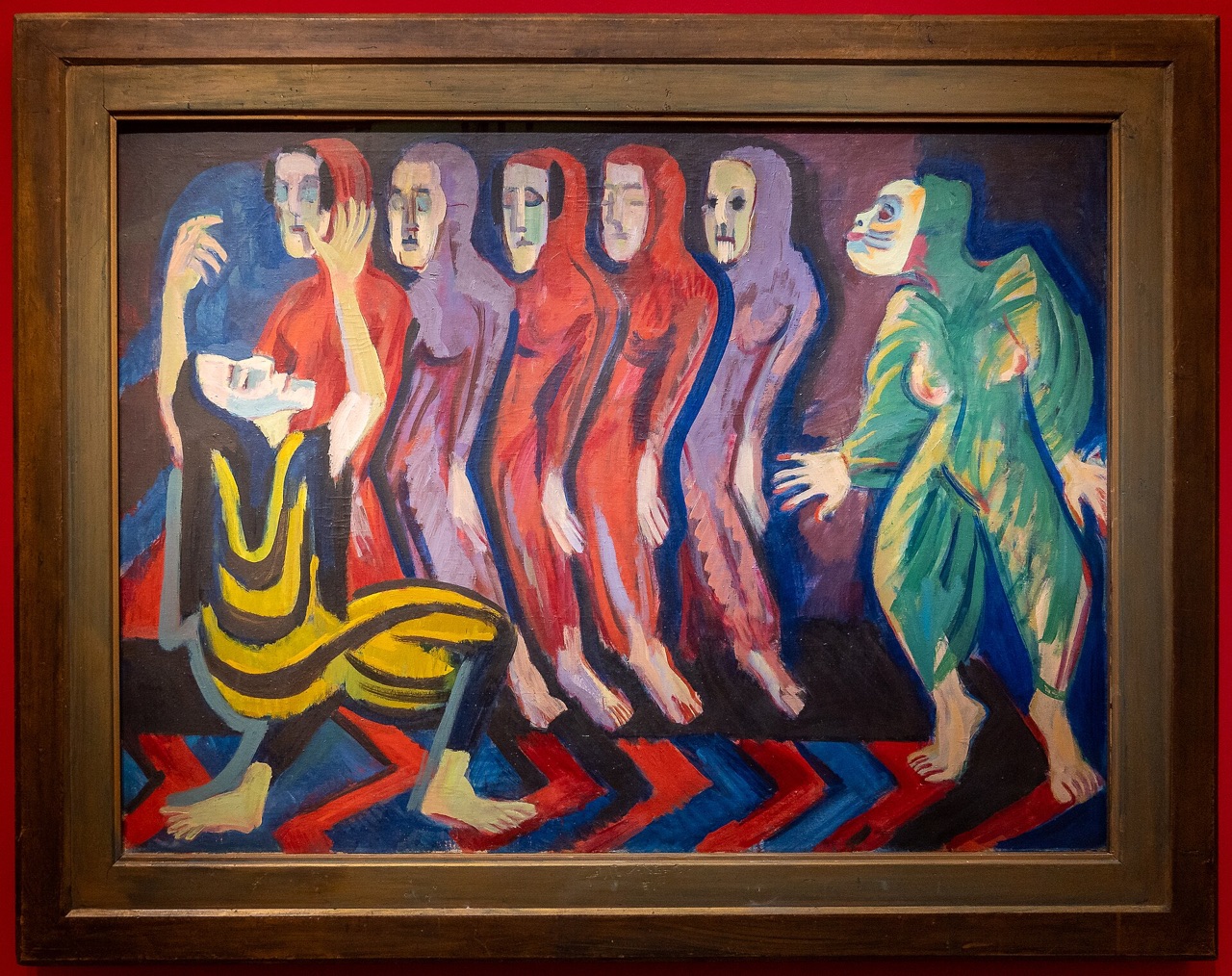 Ernst Ludwig Kirchner artwork depicting Mary Wigman in Totentanz